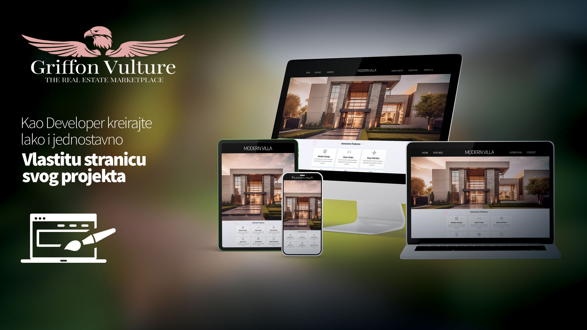 Create your property page on the Griffon Vulture real estate marketplace