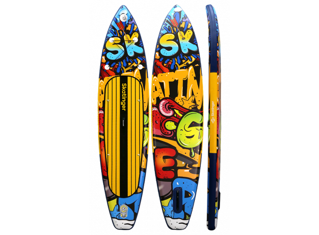 Skatinger Graffiti Yellow Touring SUP daska – Smjelost, Kontrast, Performanse