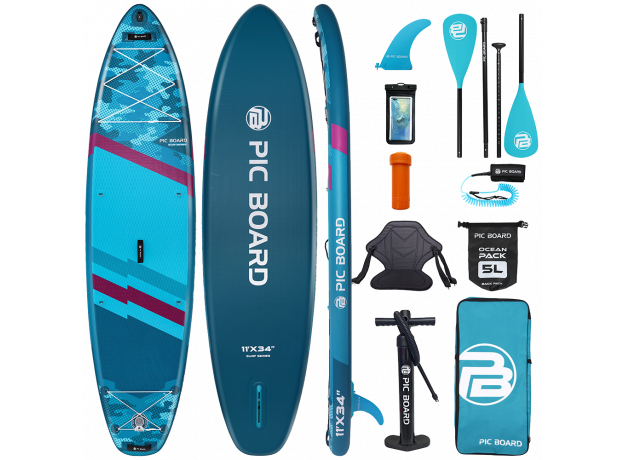Skatinger Camouflage Blue Allround SUP daska – Snaga, Stabilnost, Kontrola