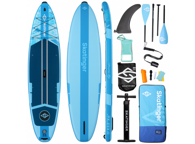 Skatinger Ice Age Blue Touring SUP daska – Smirenost, Jasnoća, Kontrola