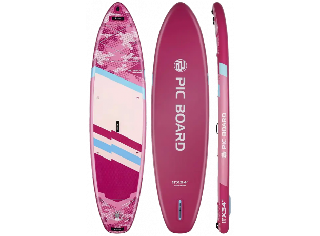 Skatinger Camouflage Pink univerzalna SUP daska za veslanje – stil, stabilnost i zabava