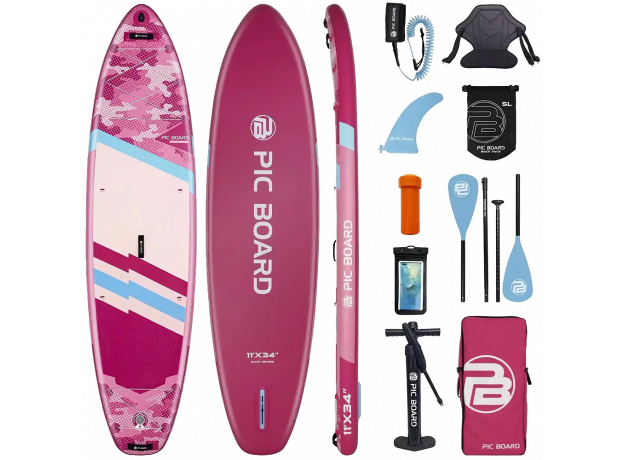 Skatinger Camouflage Pink univerzalna SUP daska za veslanje – stil, stabilnost i zabava
